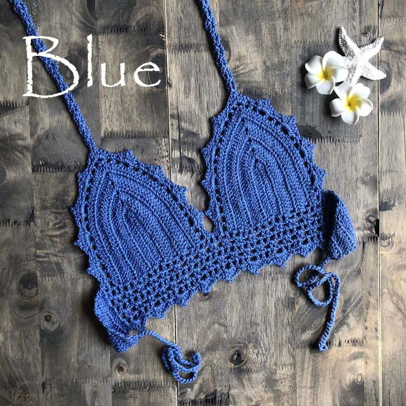 Sexy Crochet Bikini Top Bohemian Beachwear