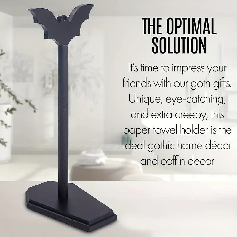 Bat Paper Towel Toilet Roll Holder - Halloween Decor for Kitchen and Bathroom