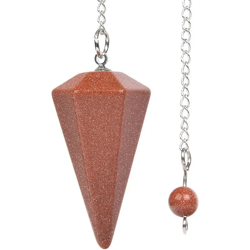 Natural Stone Quartz Agates Pendant Reiki Healing Cone Amethyst Charm Pendulum Pendants For Divination Dowsing Crystals