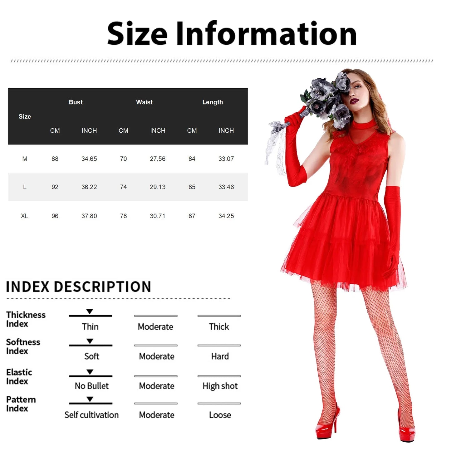 Ghost Red Bride Horror Movie Halloween Costume Cosplay