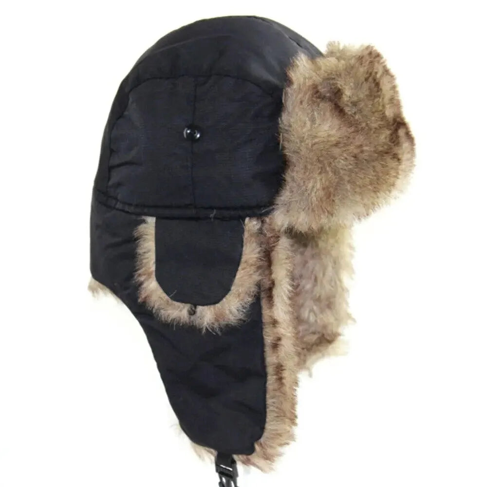 Unisex Winter Trapper Aviator Earflap Waterproof Russian Warm Ear Protectors Hats