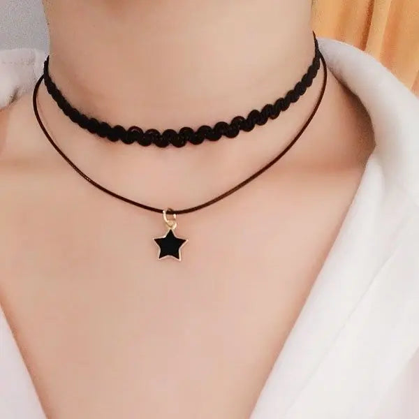 Goth Black Velvet Choker Necklaces Gothic Accessories
