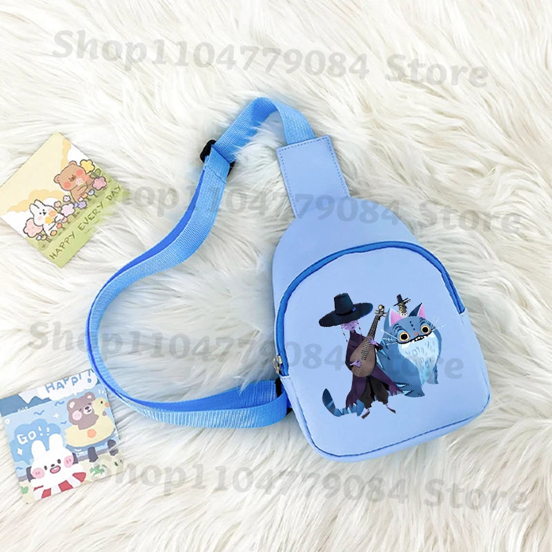 Kpop Demon Hunters Kawaii Chest Pack Rumi Huntrix Backpack Kids Shoulder Bag Pouch