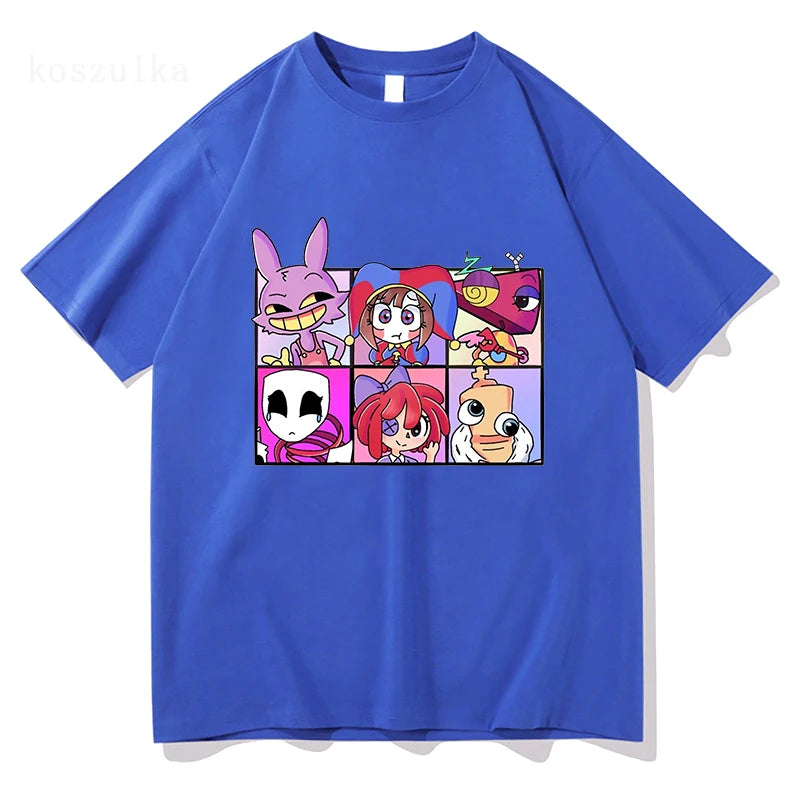 THE AMAZING DIGITAL CIRCUS Print T-Shirt Men Women TADC Clothes Pomni Jax Kinger