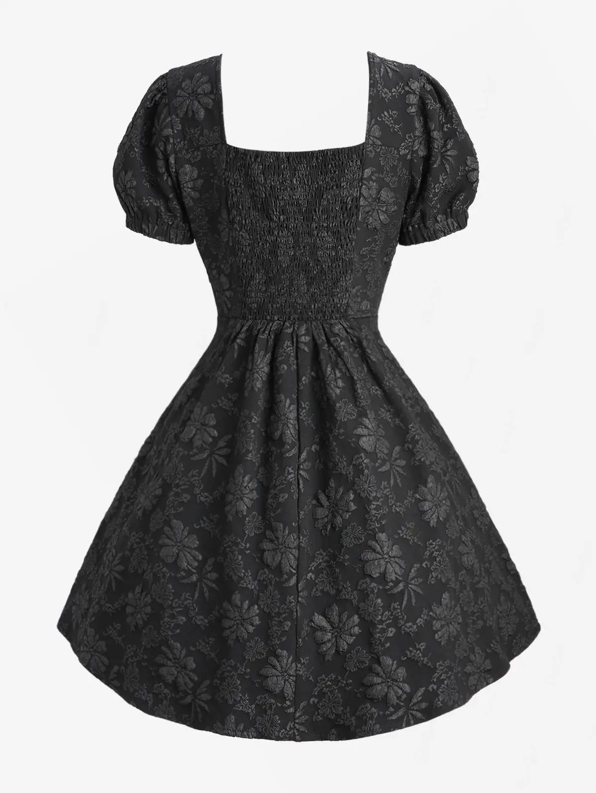 Cute Black Gothic Victorian Vintage Party Dress