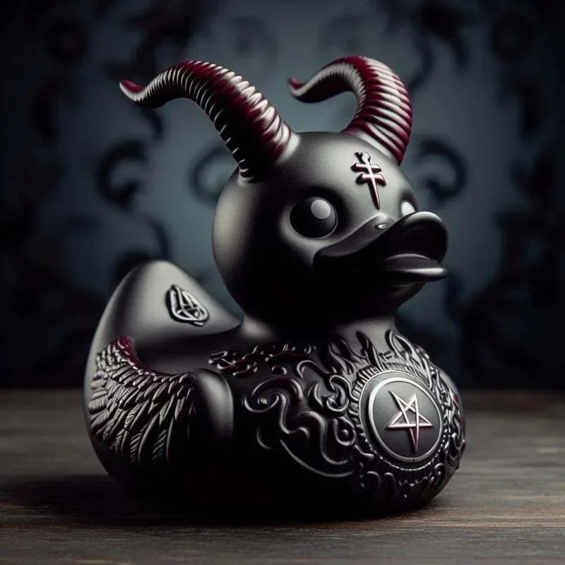 Gothic Rock Duckies Desktop Decoration Punk Bathroom Rubber Duck