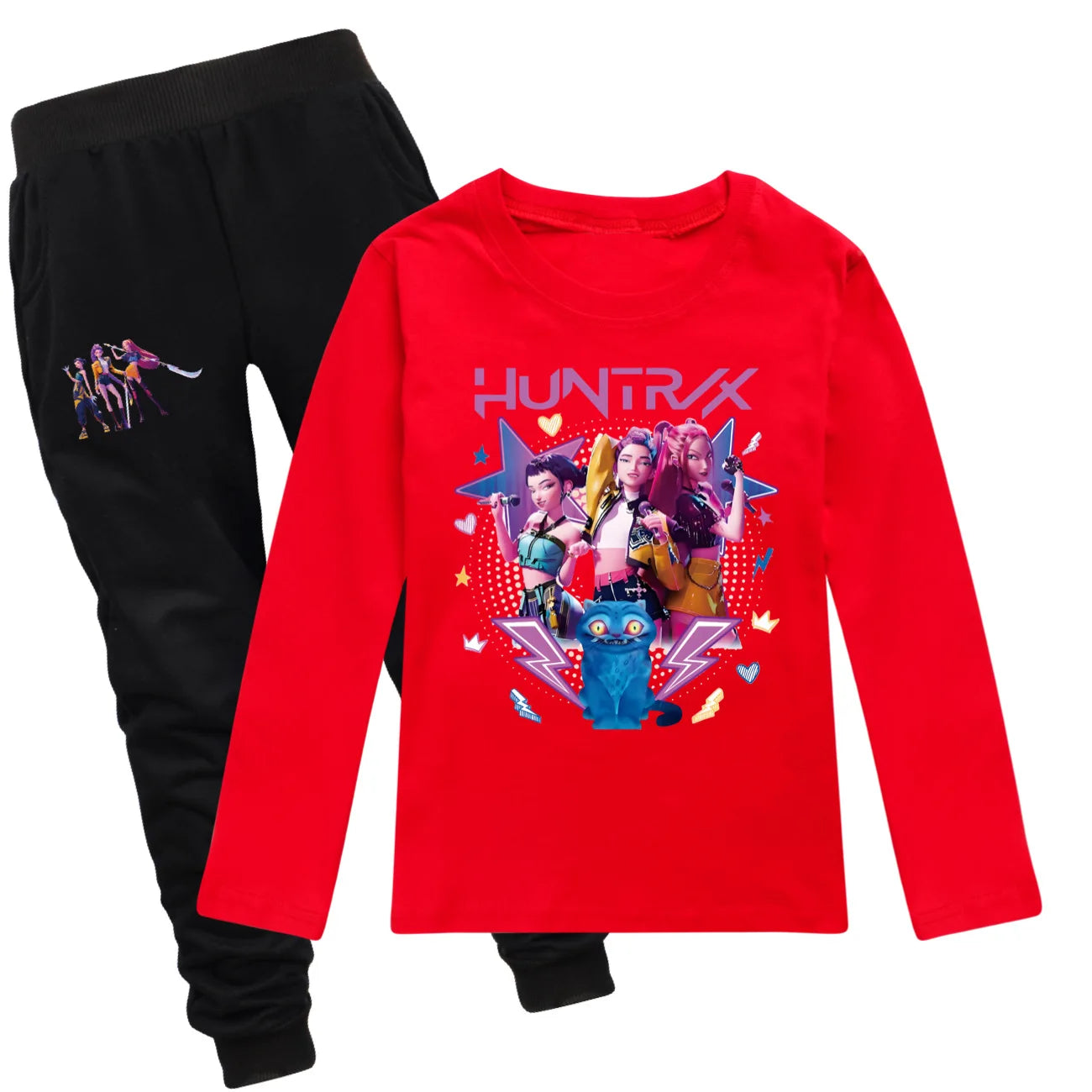 KPop Demon Hunters Huntrix Top T Shirt Kids T-shirt Rumi Clothes Mira Zoey Long Sleeved