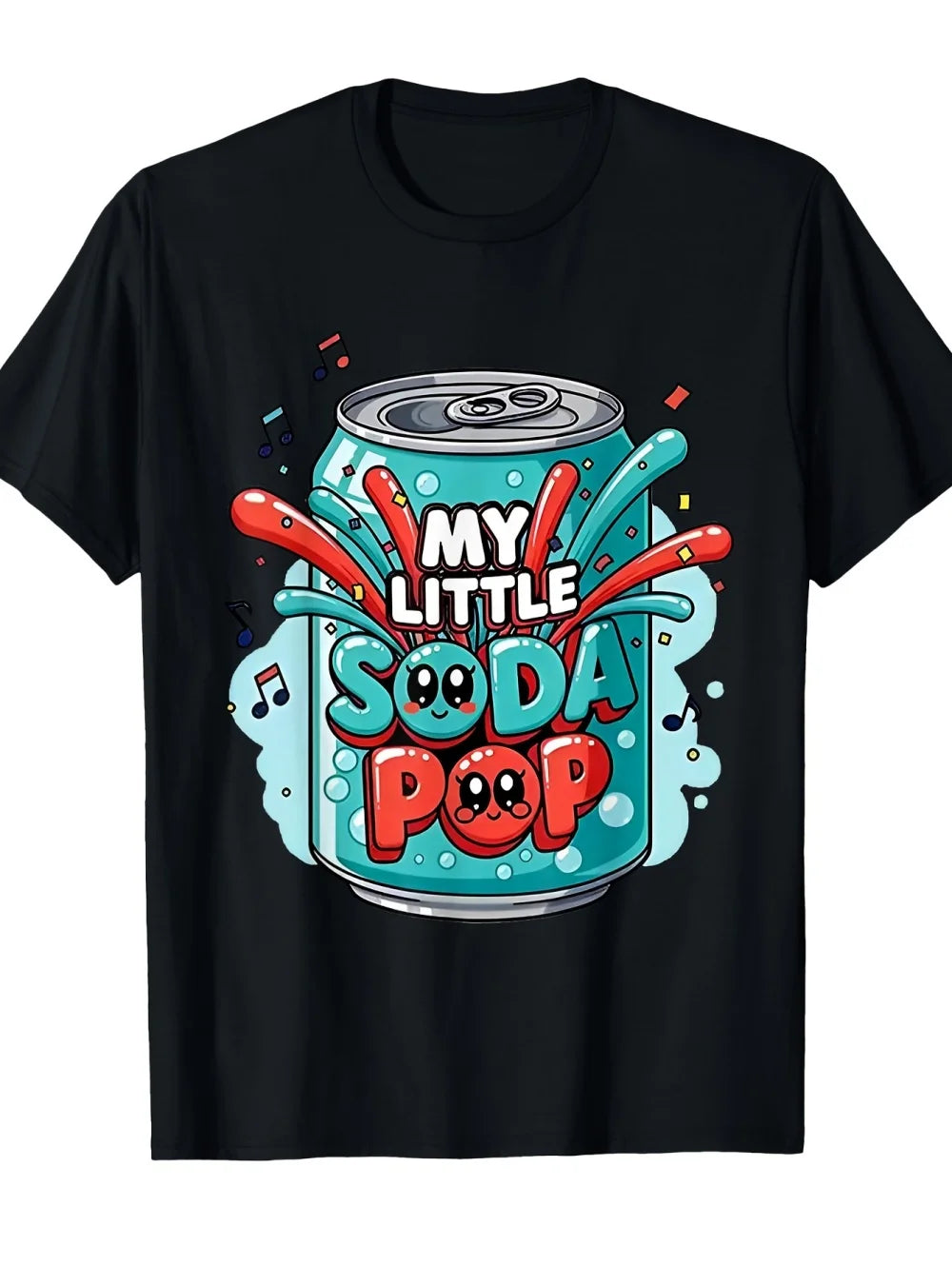 Soda Pop T-Shirt Saja Boys KPop Demon Hunters Clothes Summer Top