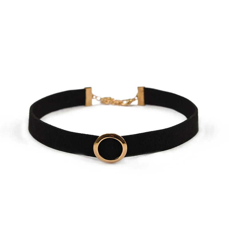 Goth Black Velvet Choker Necklaces Gothic Accessories