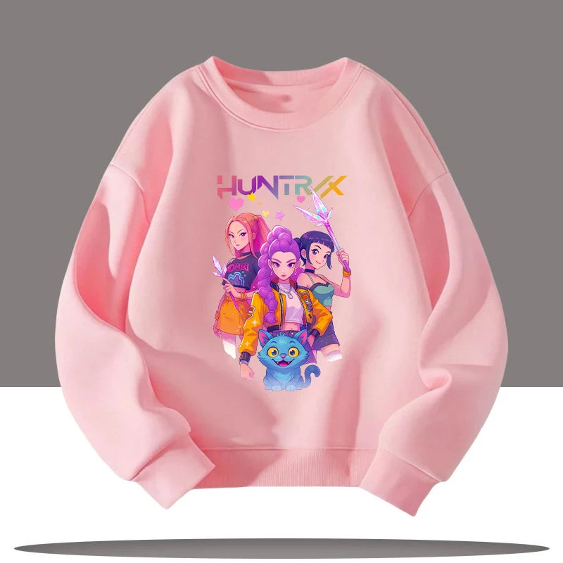 Kpop Demon Hunters 3-12 Year Old Jumper Top Sweater Sweatshirt Rumi Saja Boys K-pop