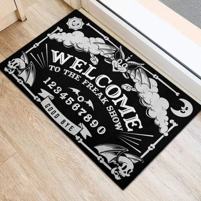 Halloween Gothic Ouija Board Welcome Door Mat