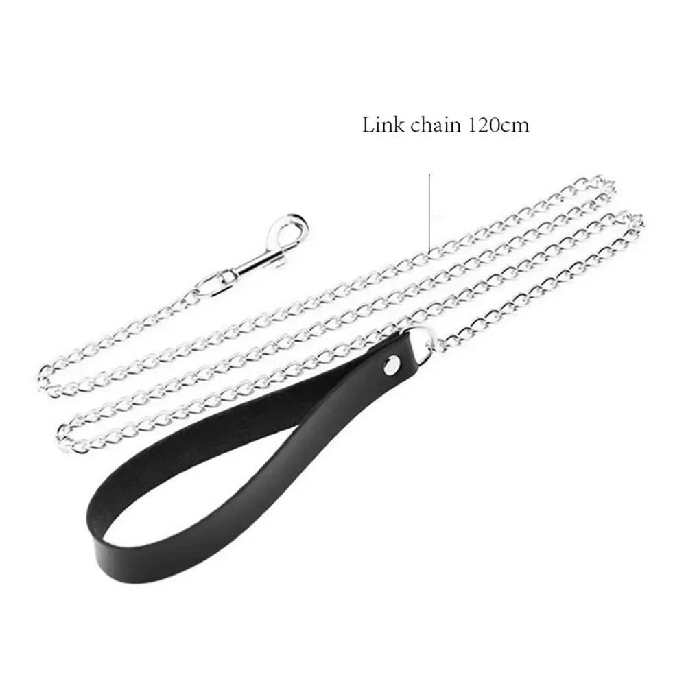 Bondage Sexy Heart Lock Key Rivets Black Goth Punk Chokers Gothic Collar