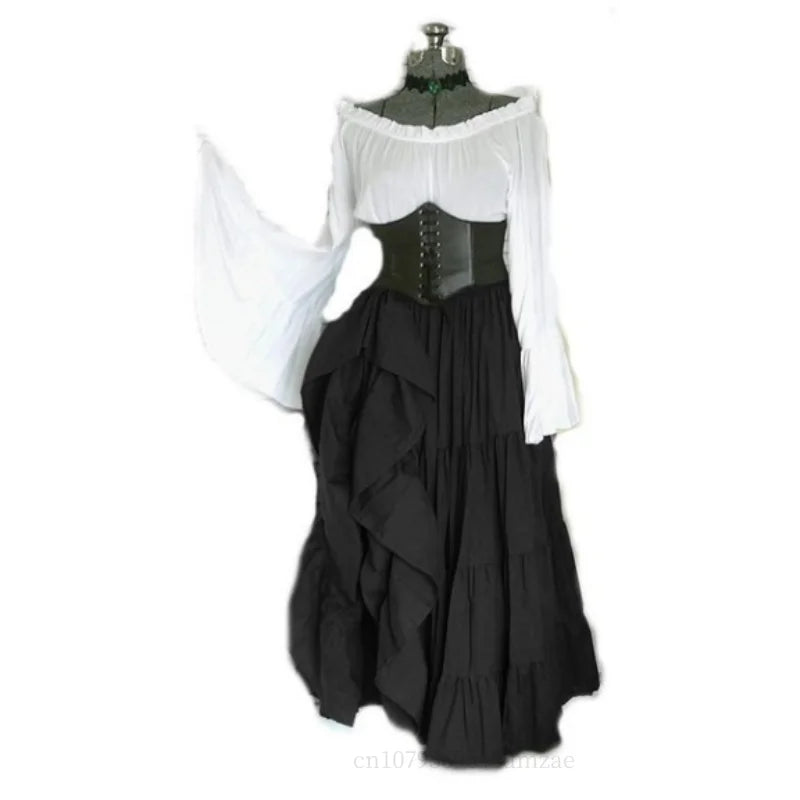 Steampunk Renaissance Pirate Wench Medieval Maid Costumes Historical
