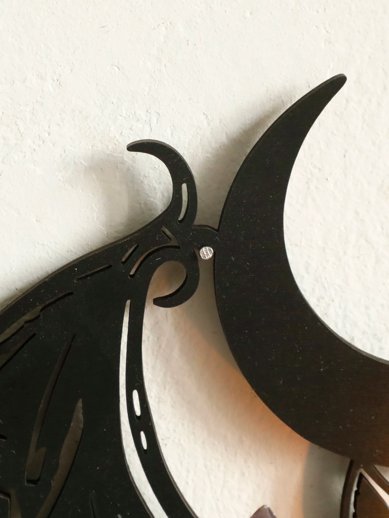 Black Halloween Wooden Wall Shelf Gothic Bat Moon