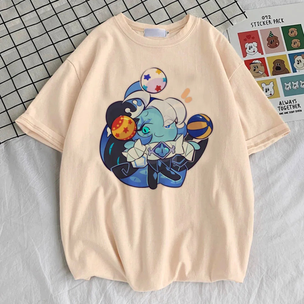 Shadow Milk Cookie Tshirt Cookie Run Kingdom Game T-Shirt Teen Adult
