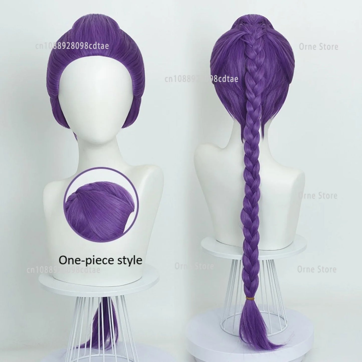 Demon Hunter Kpop Role Play Rumi Wig Huntrix Cosplay Fancy Dress Costume Purple Braid