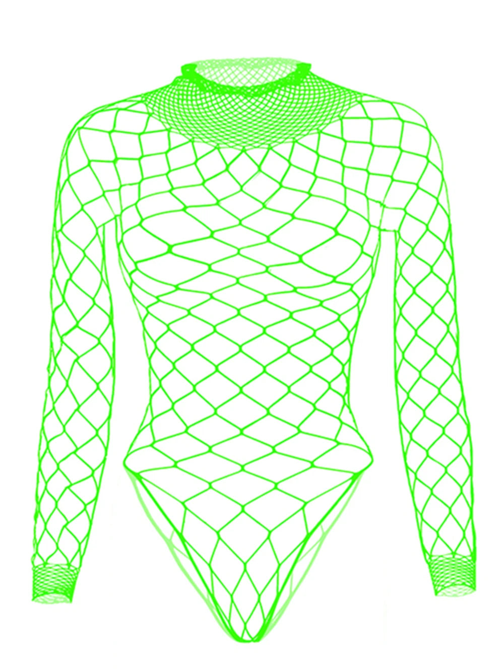 Sexy Gothic Punk Fishnet Stretch Top Bodysuit Rave Lingerie