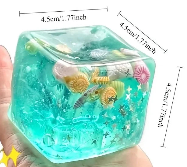 Squishy Ocean Blocks Stress Balls Autism Sensory Toys Stress Anxiety Relief Fidget Toys