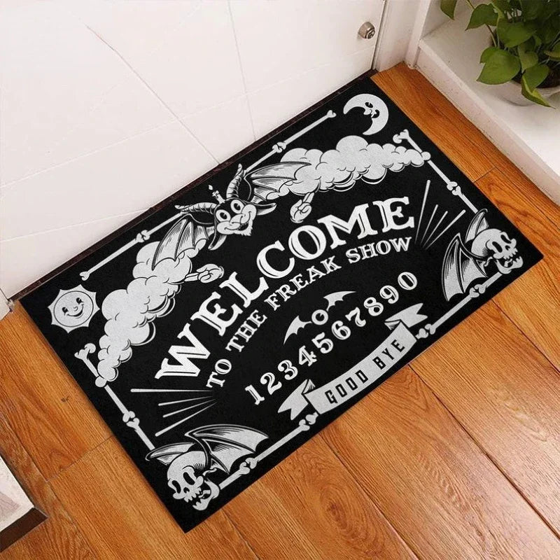 Halloween Gothic Ouija Board Welcome Door Mat