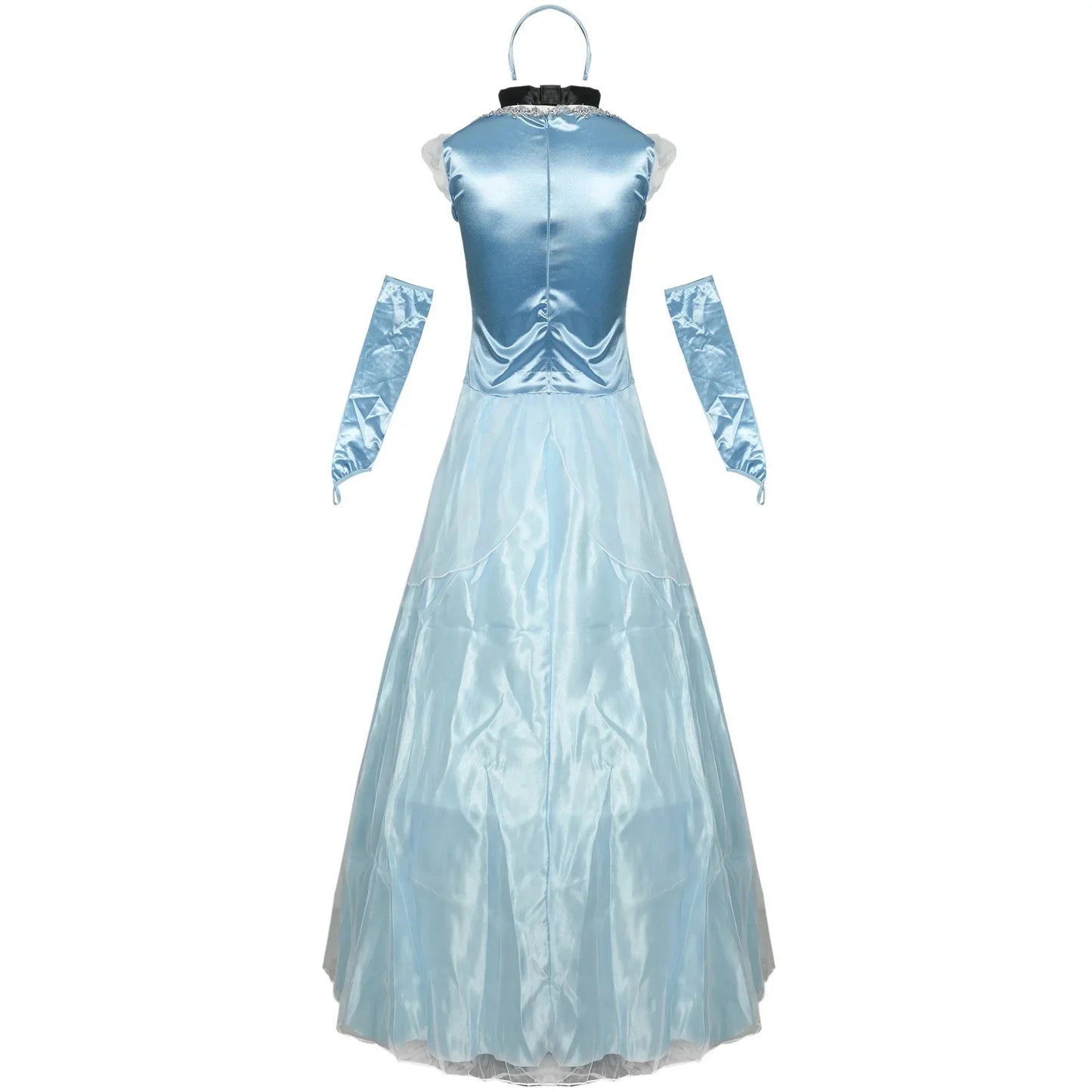 Beautiful Blue Fairy Tale Princess Gown Cinderella Fancy Dress Ballgown Costume