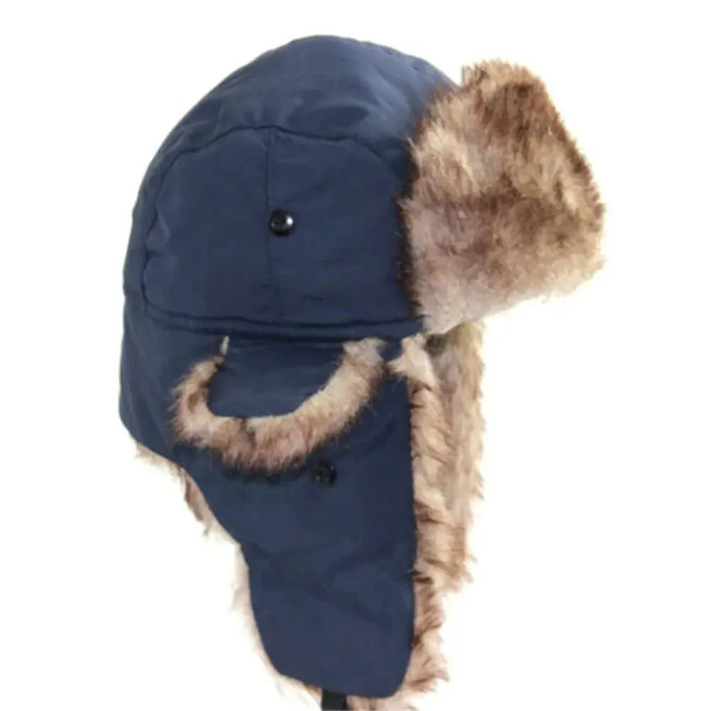 Unisex Winter Trapper Aviator Earflap Waterproof Russian Warm Ear Protectors Hats