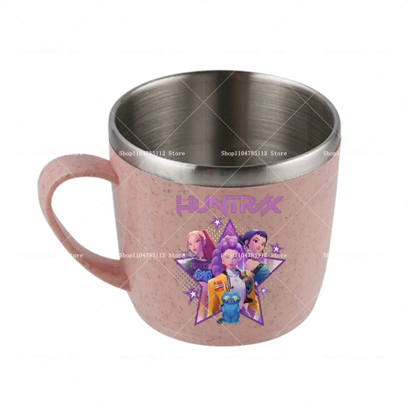 KPop Demon Hunters Stainless Steel Camping Cup Water Bottle Mug Merch Gifts K-Pop