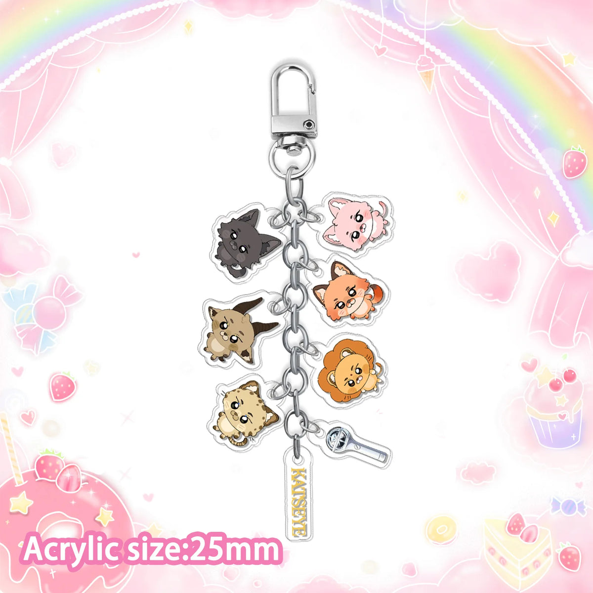 KATSEYE Acrylic Keychain Kpop Girl Group Merch Bag Charm Pendant