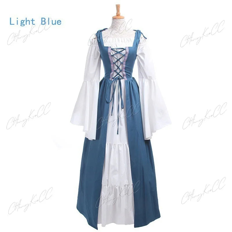 Pagan Medieval Renaissance Historical Cosplay Long Dress