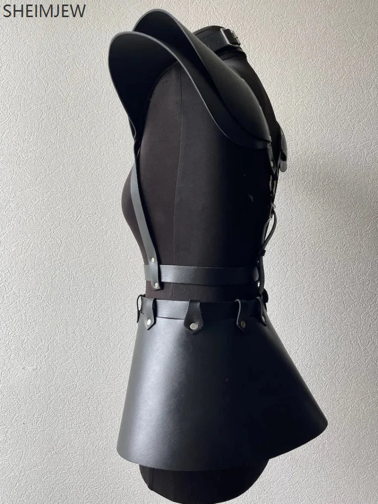 Cyberpunk Gothic Medieval Harness Skirt Cosplay