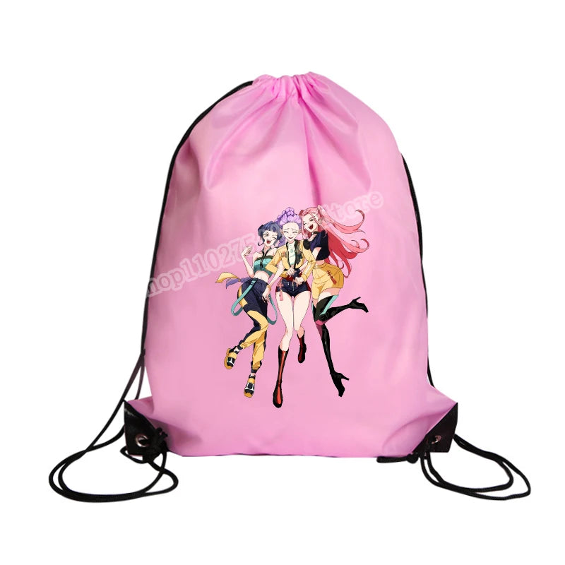 KPop Demon Hunters Merch Drawstring Swim PE Kit Sports Book Shoulder School Bag Waterproof