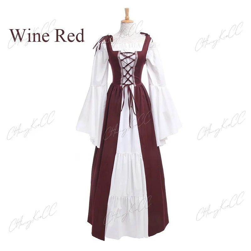 Pagan Medieval Renaissance Historical Cosplay Long Dress