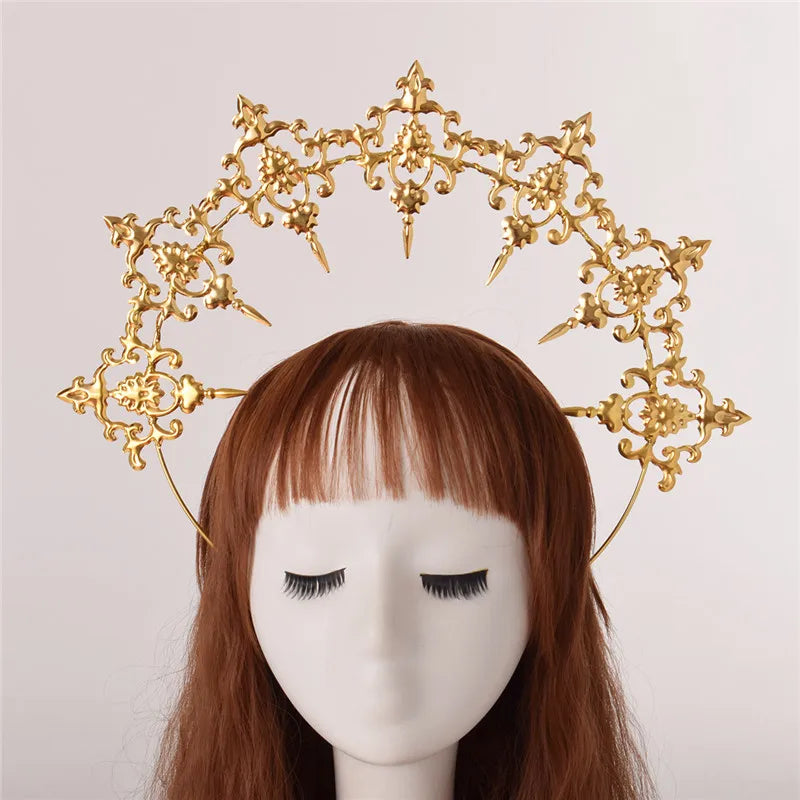 Gothic Vampire Goddess Sun Halo Headband Costume Accessory