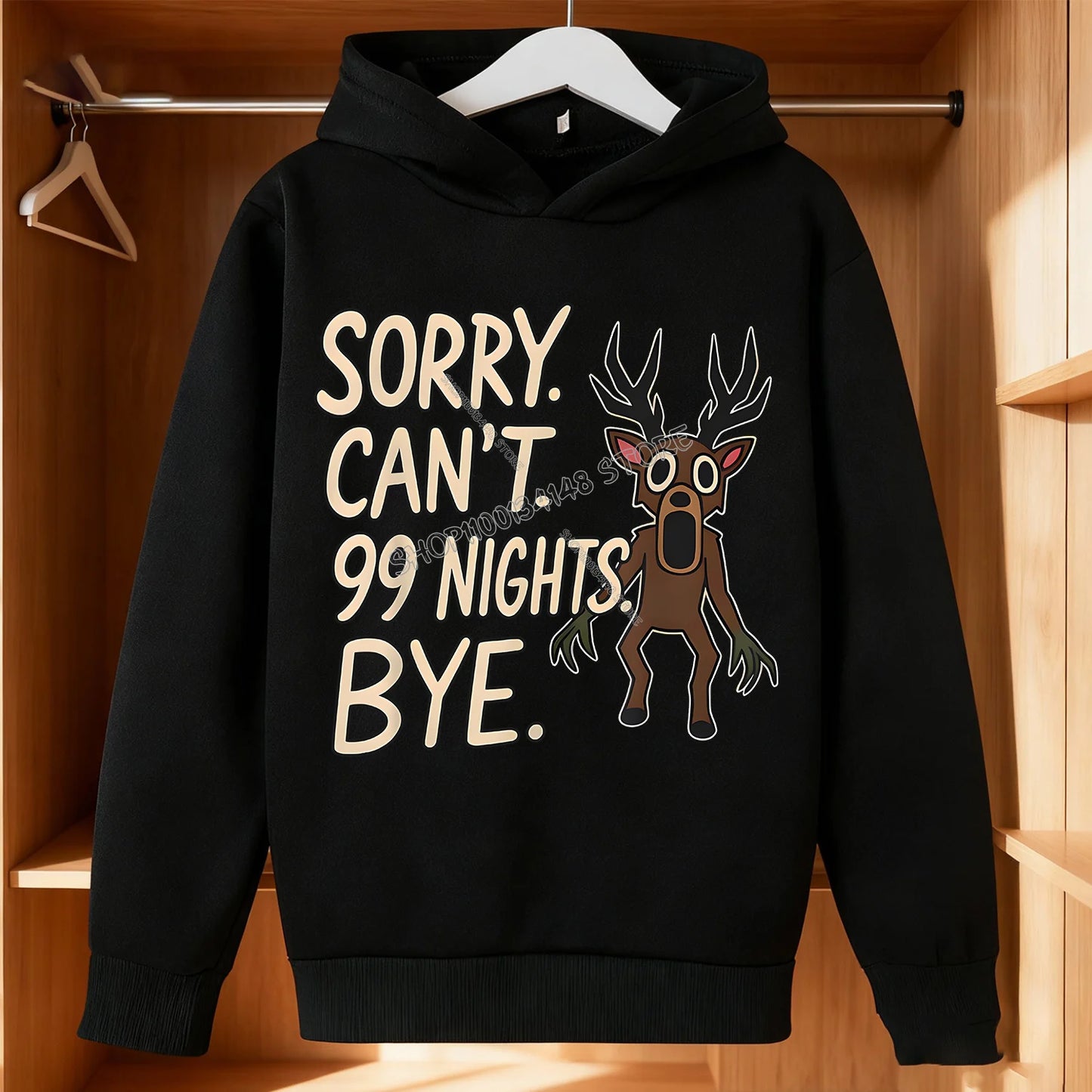 99 Nights in The Forest Fleece Hoodie Roblox Gamer Hooded Sweatshirt Clothes Gaming