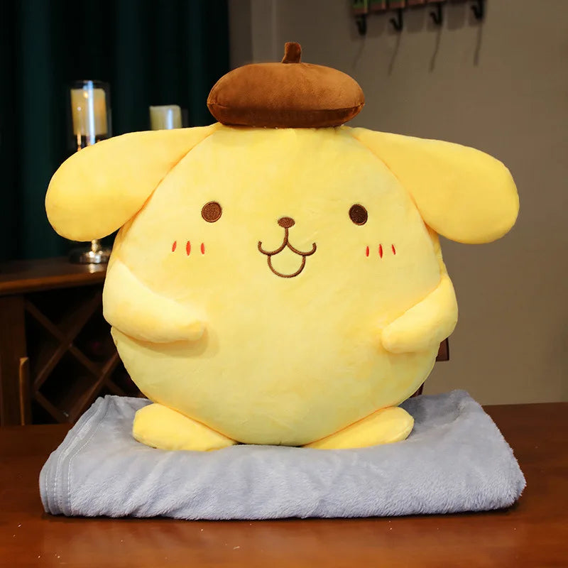 40cm Pompompurin Sanrio Plush Toys Anime Stuffed Animal Pom pom purin Hello Kitty Merch Gifts