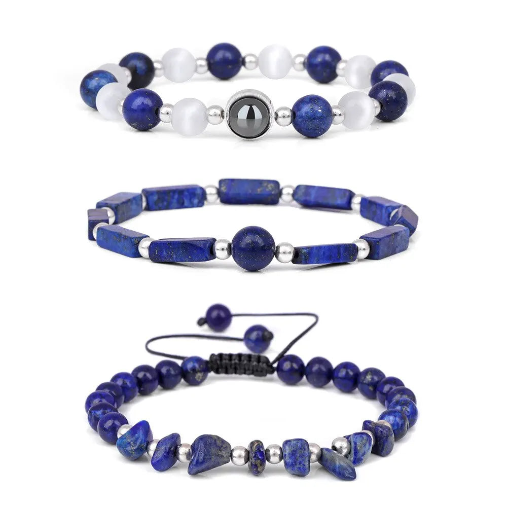 Crystal Energy Healing Amethyst Bracelet for Weight Loss, Yoga, and Meditation