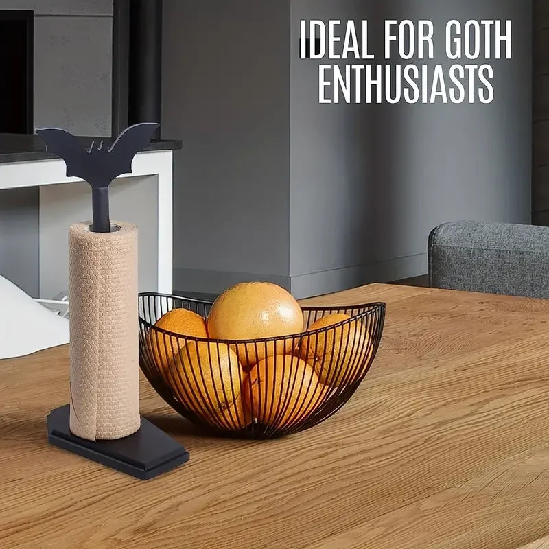 Bat Paper Towel Toilet Roll Holder - Halloween Decor for Kitchen and Bathroom