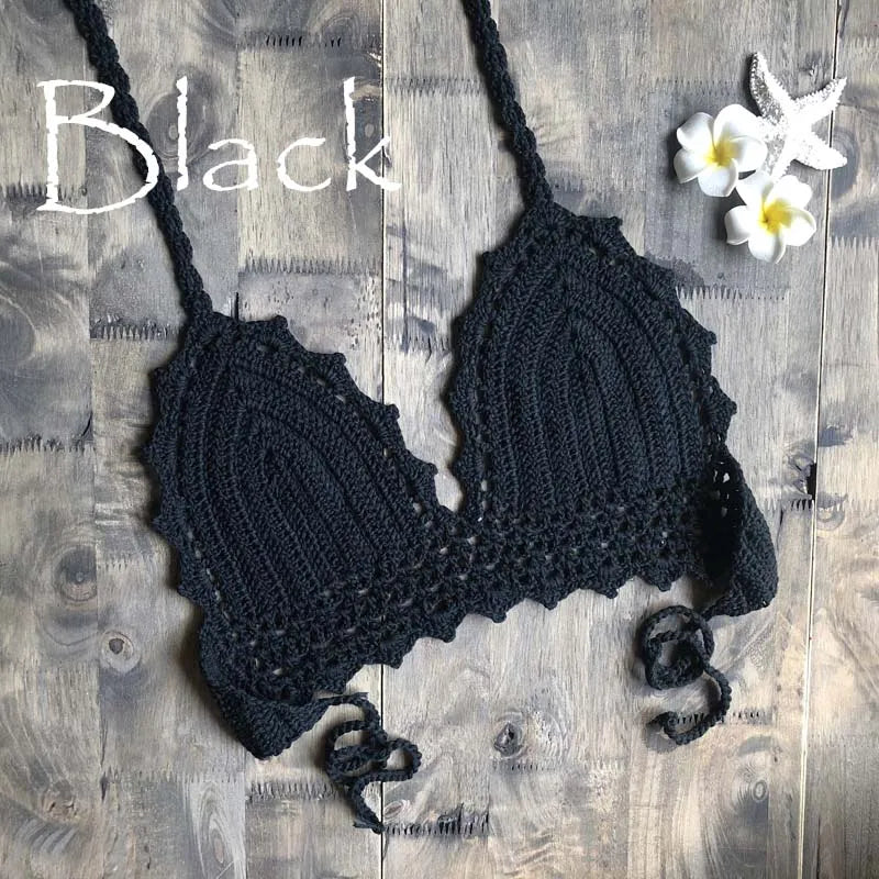 Sexy Crochet Bikini Top Bohemian Beachwear