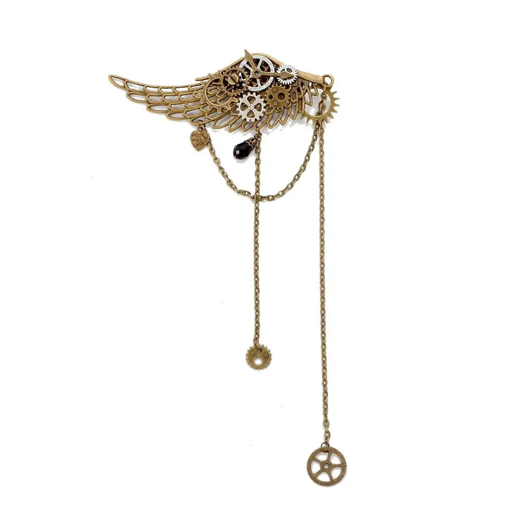 Gothic Steampunk Hair Clips Hair pin Barrette Costumes Clockwork Hair Accessory