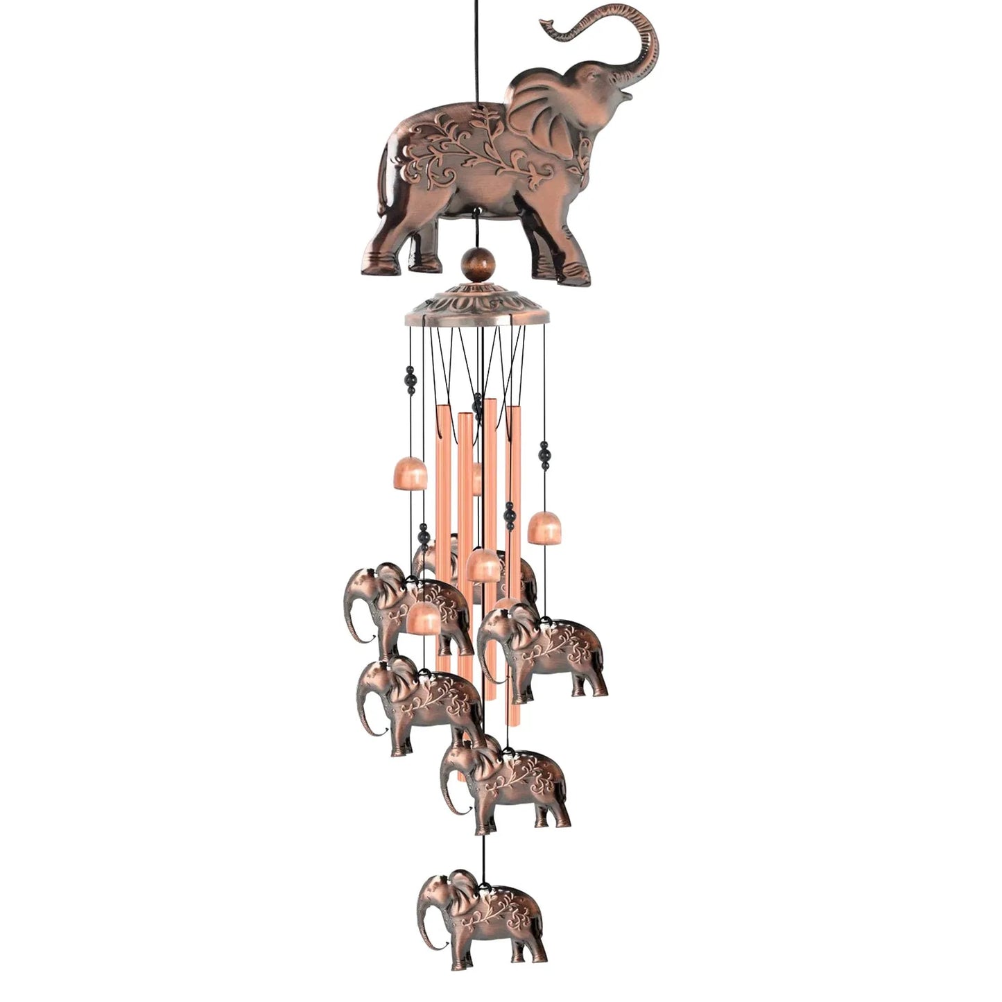 Outdoor Elephant Wind Chime Antique Garden Ornament