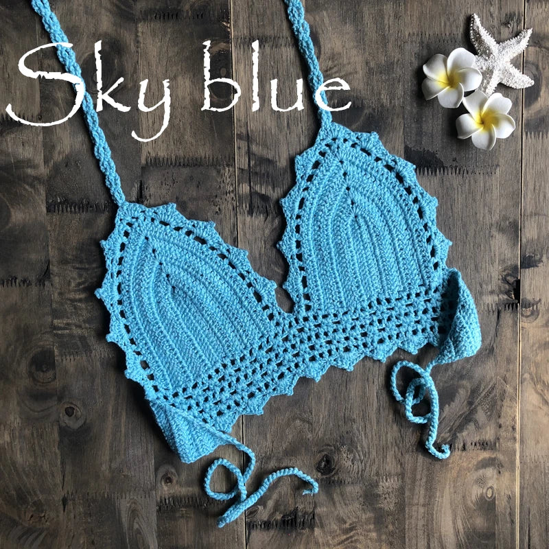 Sexy Crochet Bikini Top Bohemian Beachwear