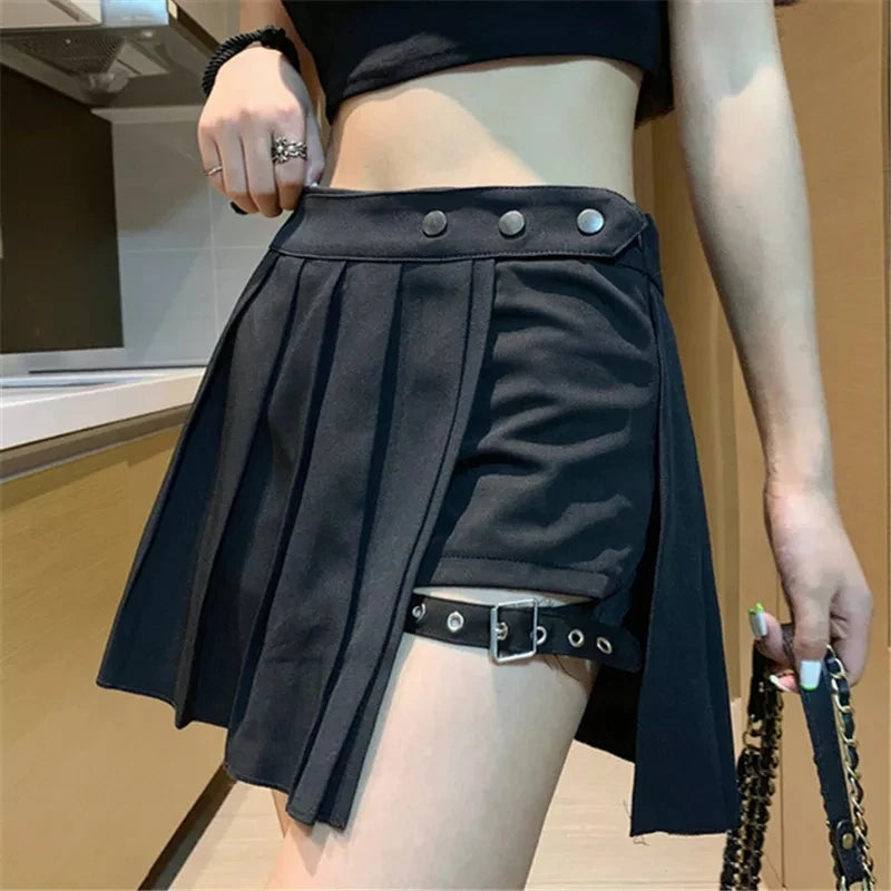 Sexy Gothic Punk Tartan Plaid Skirt Skort Hot Pants