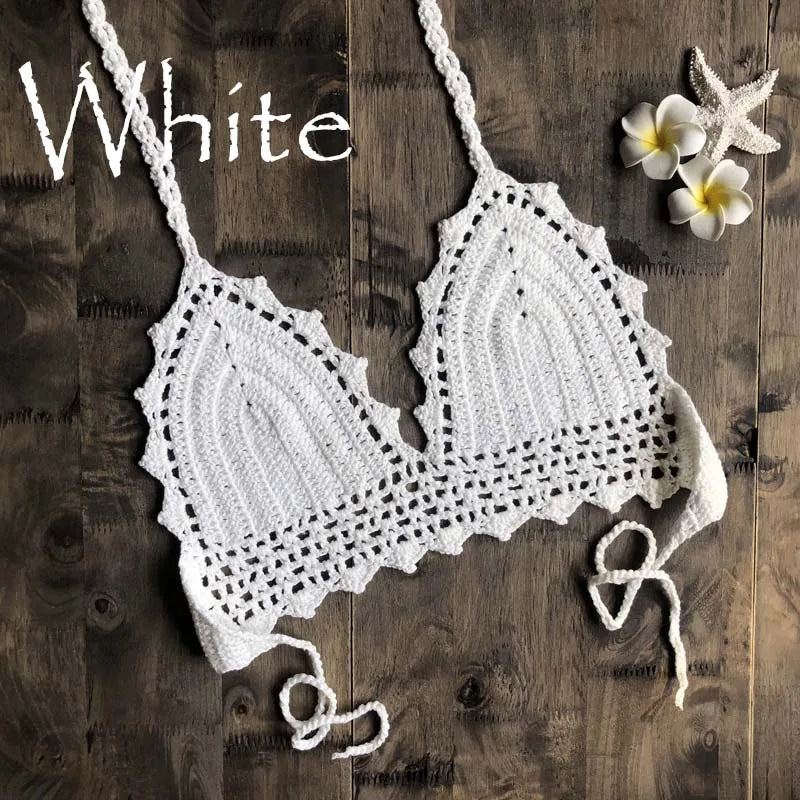 Sexy Crochet Bikini Top Bohemian Beachwear