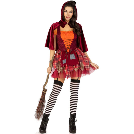 Evil Little Red Riding Hood Sexy Witch Costume