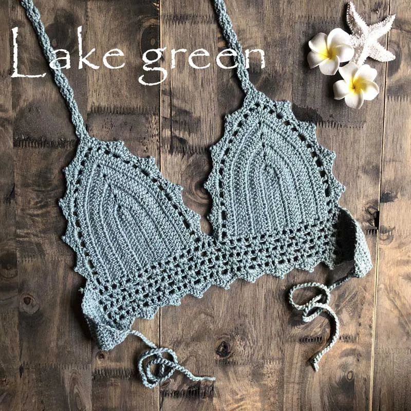 Sexy Crochet Bikini Top Bohemian Beachwear