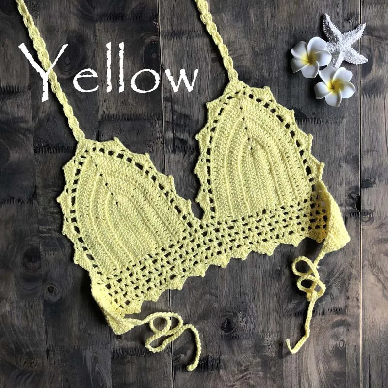Sexy Crochet Bikini Top Bohemian Beachwear