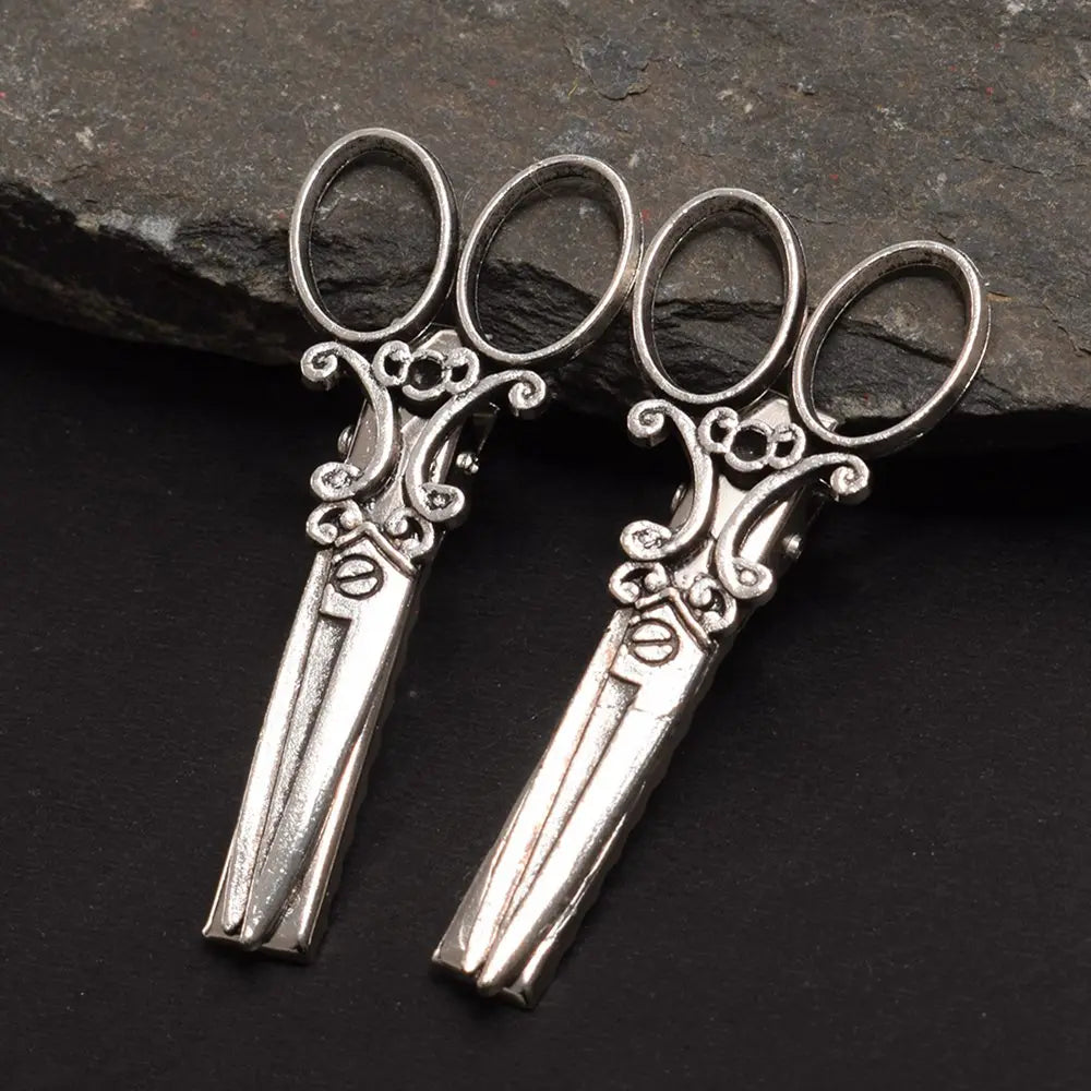 Fashion Vintage Steampunk Hair Clip Scissor Style Hairpins Slides Accessories