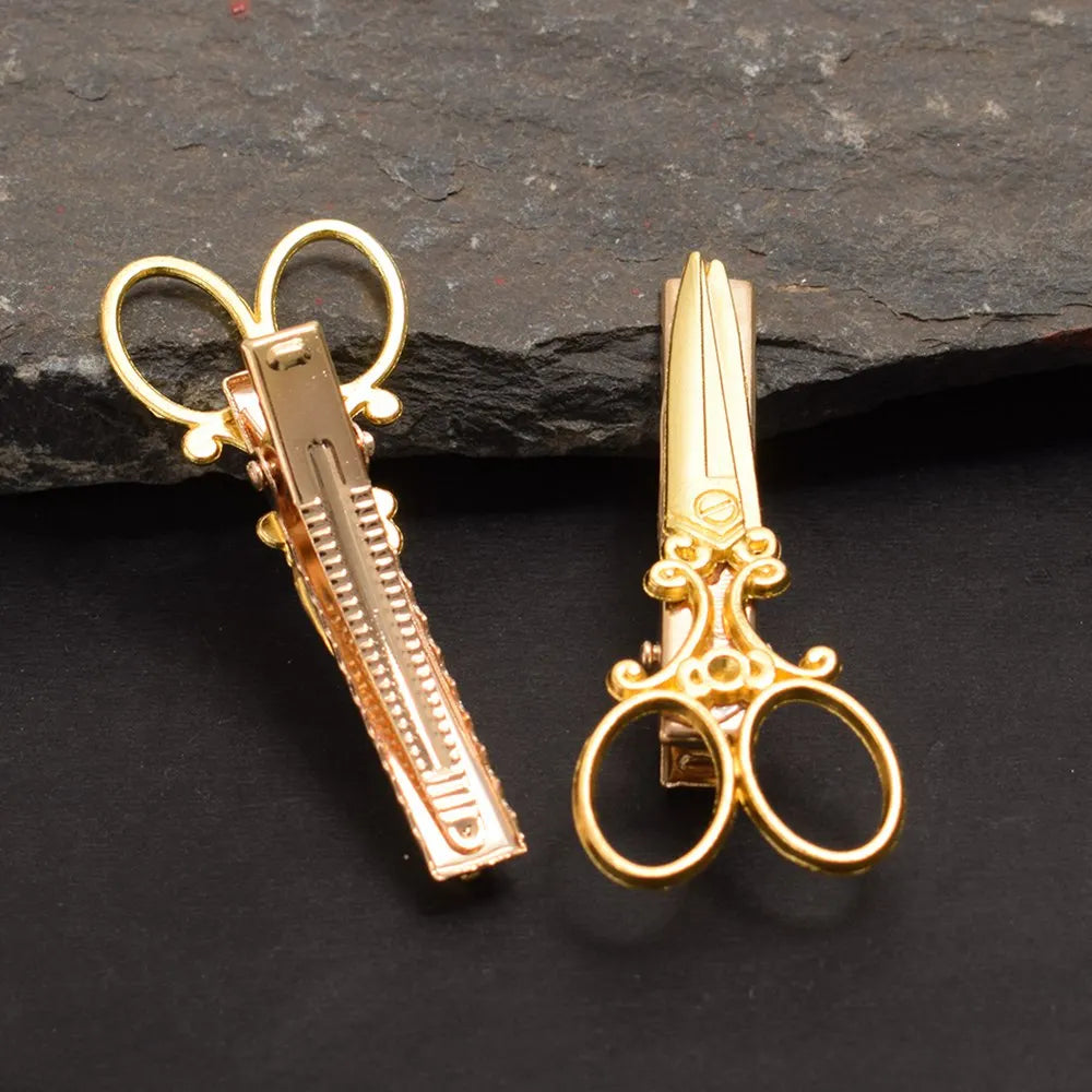 Fashion Vintage Steampunk Hair Clip Scissor Style Hairpins Slides Accessories