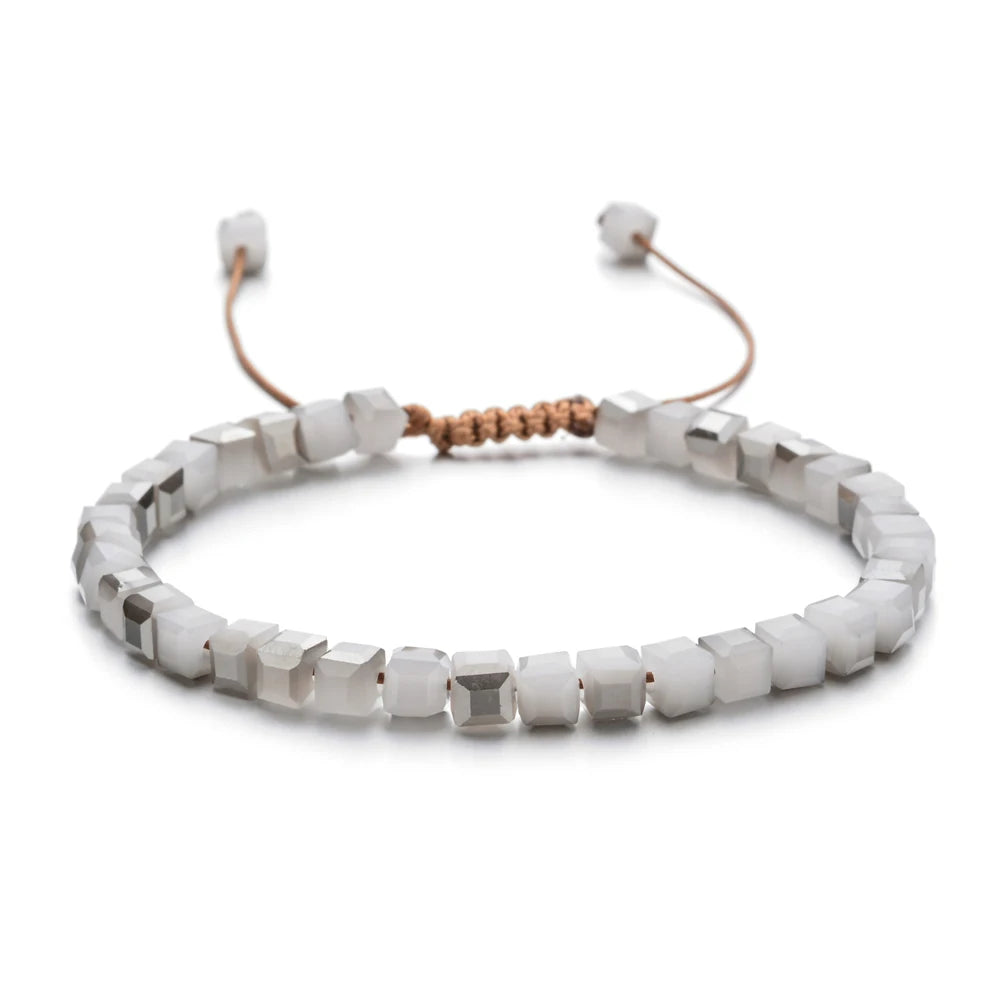Sparkling Mixed Glass Crystal Bracelet Rainbow Style Charm