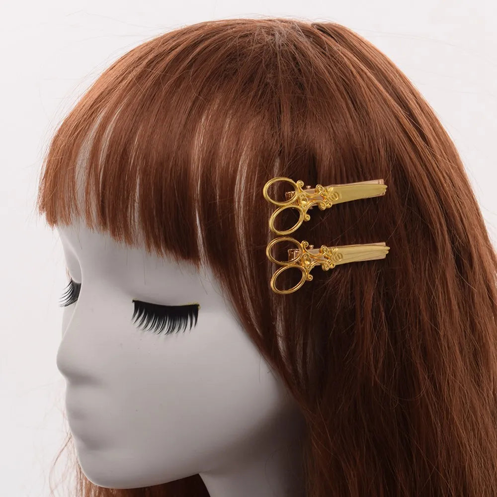 Fashion Vintage Steampunk Hair Clip Scissor Style Hairpins Slides Accessories