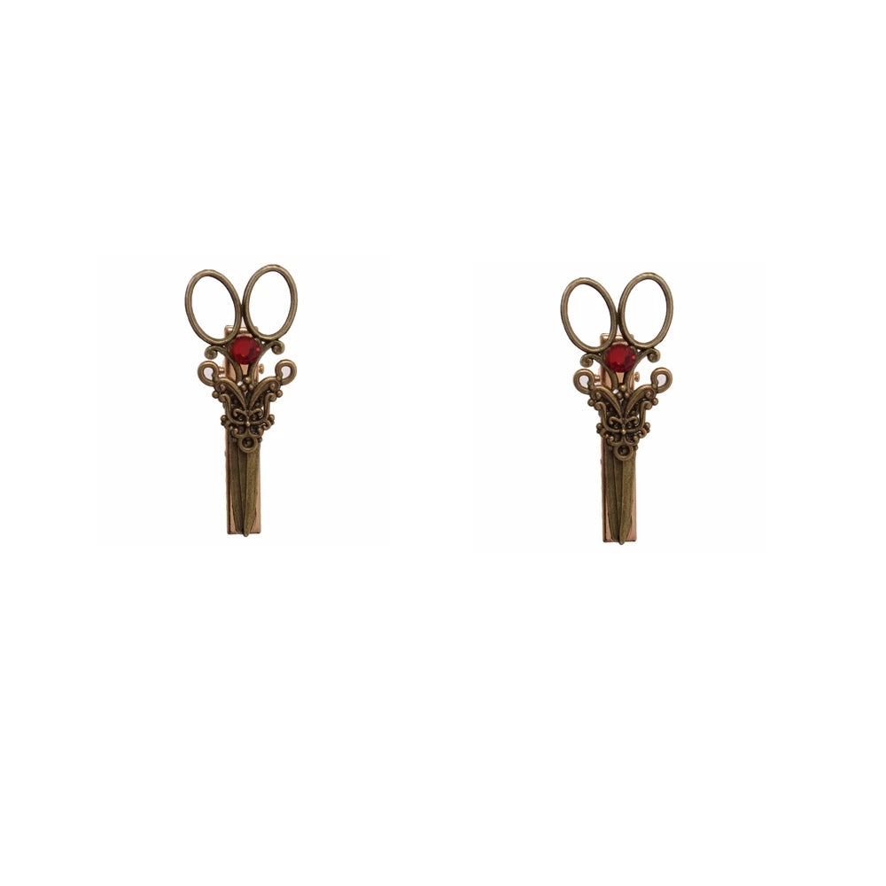 Fashion Vintage Steampunk Hair Clip Scissor Style Hairpins Slides Accessories